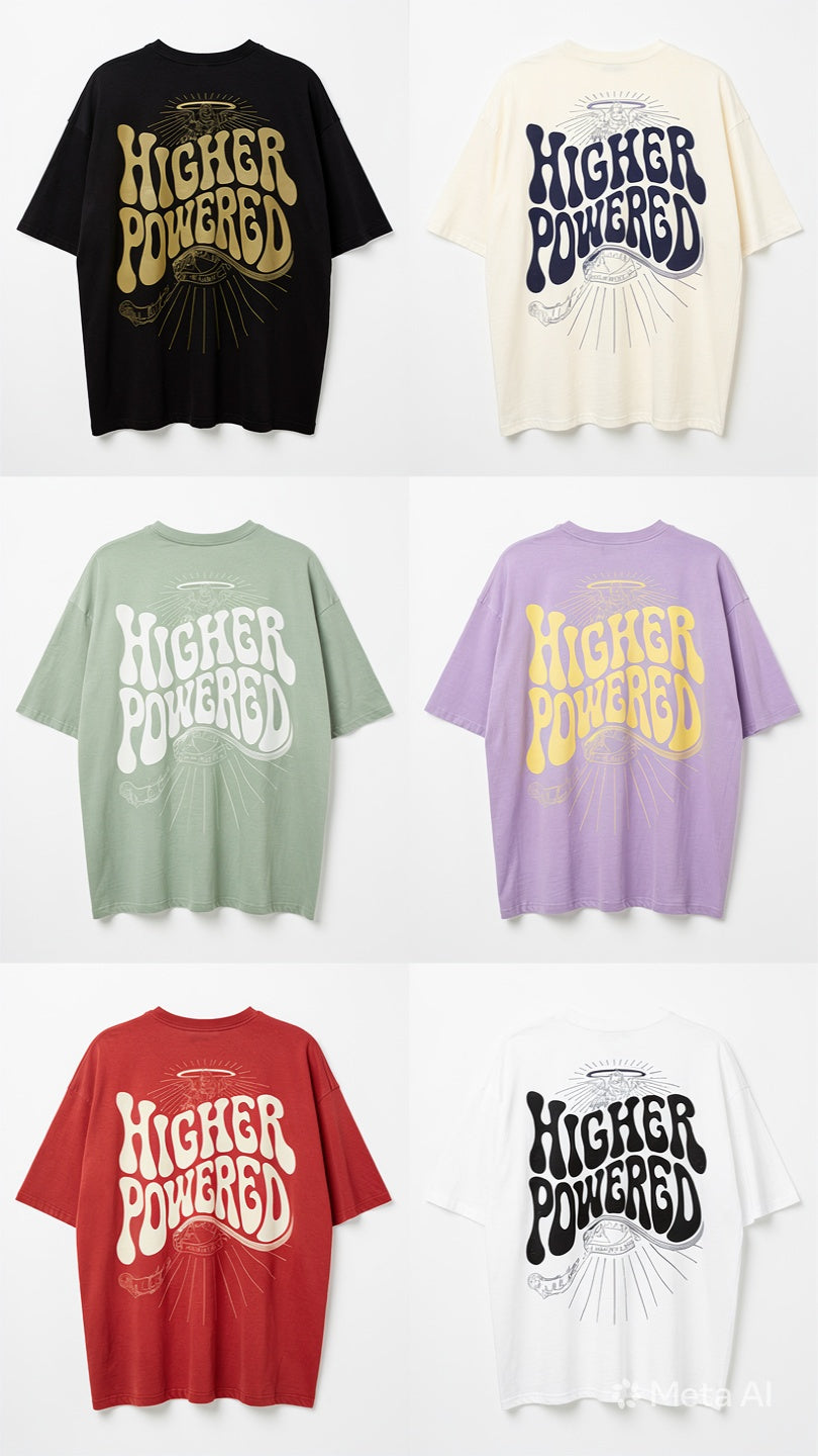 Higher powered crew neck t shirt